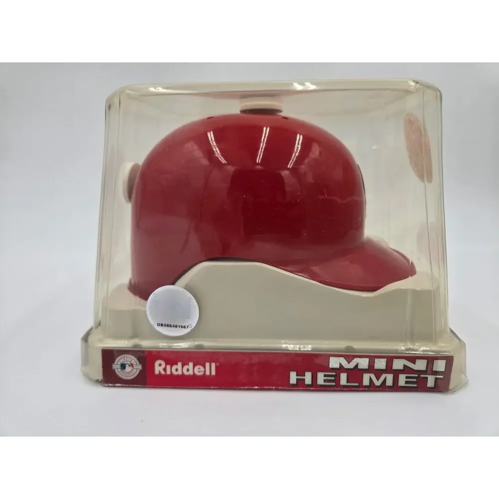 St Louis Cardinals Mini Batting Helmet Riddell NIB Display Stand - Picture 5 of 8